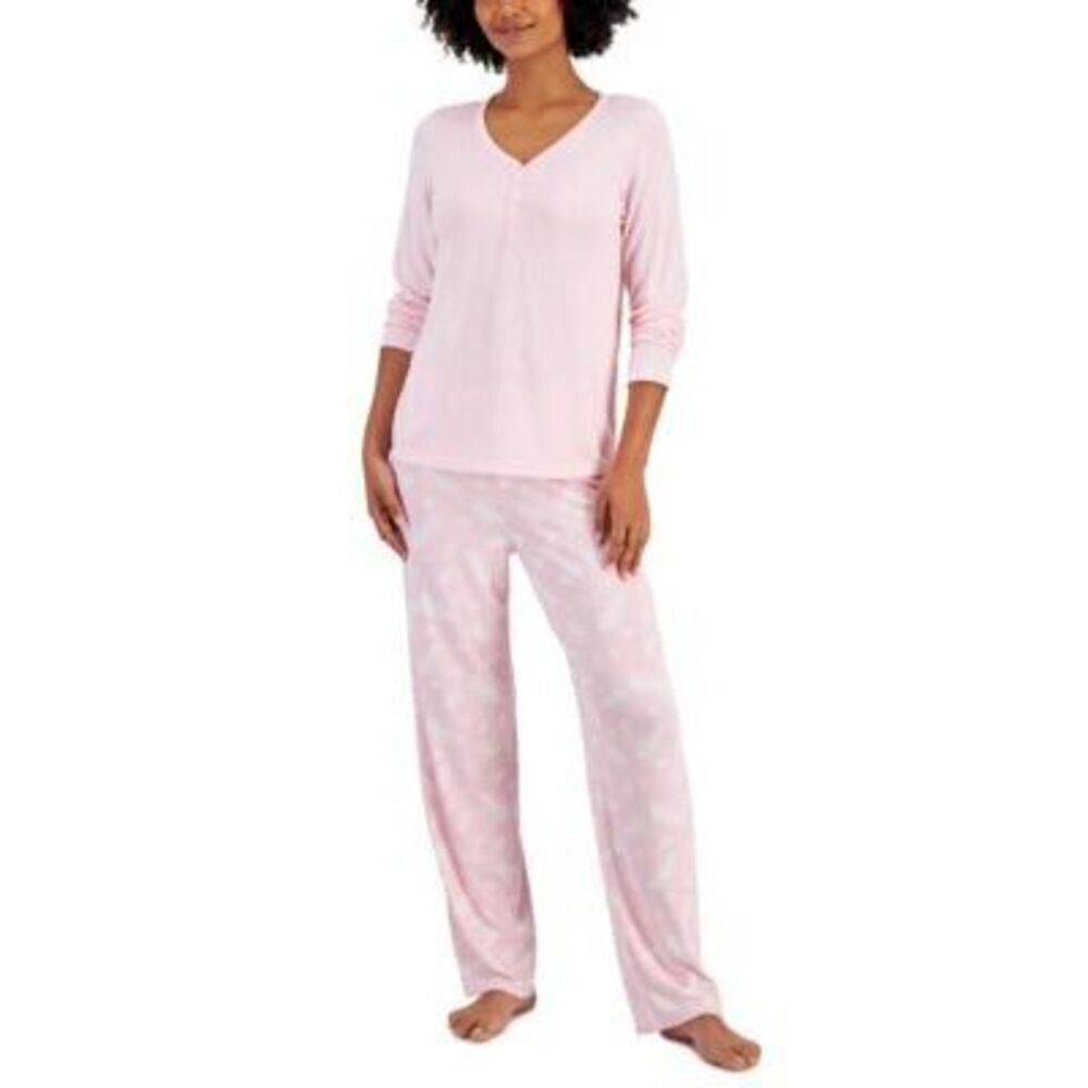 Charter Club Women's 2-Pc. Pink Printed Packaged Pajama Set XXL NWT